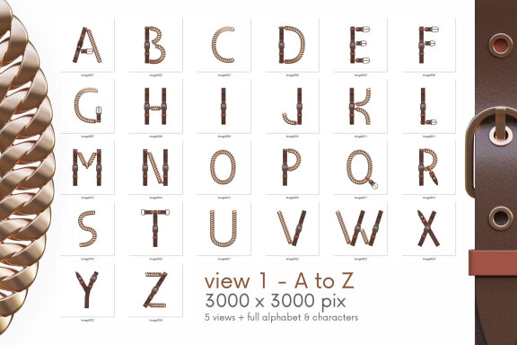 Belt - 3D Lettering