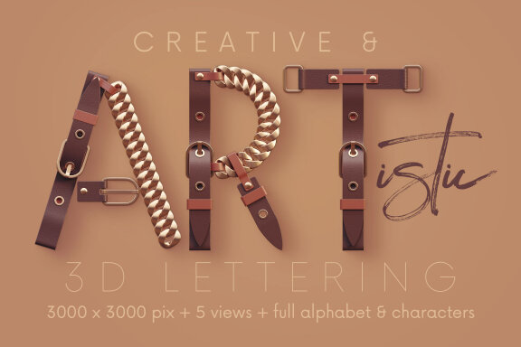 Belt - 3D Lettering