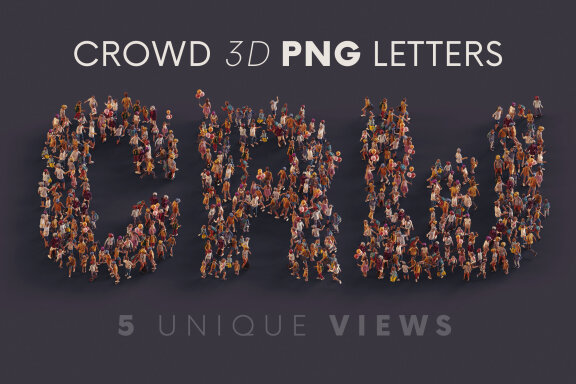 Big Crowd - 3D Lettering