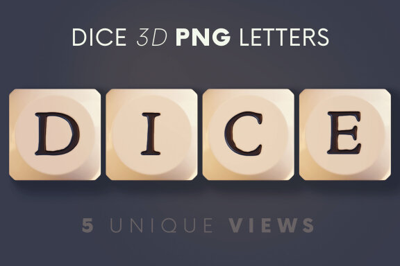 Dice - 3D Lettering