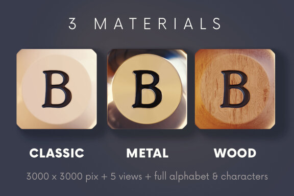 Dice - 3D Lettering