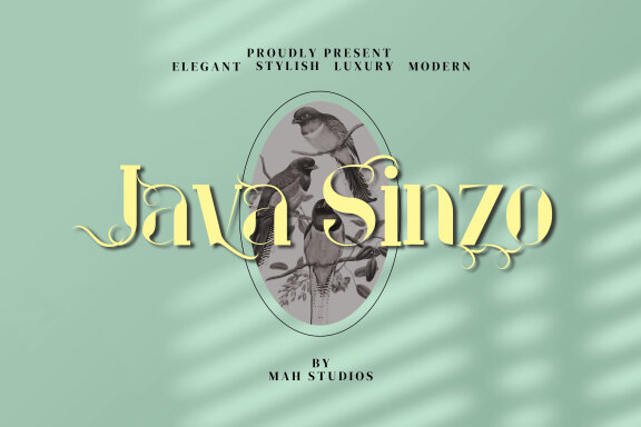 Java Sinzo Serif Fonts