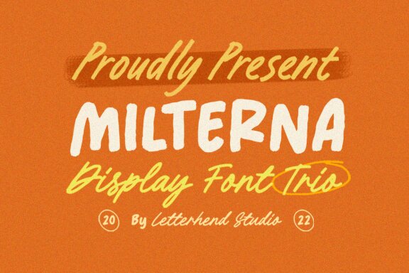 Milterna - Display Font Trio