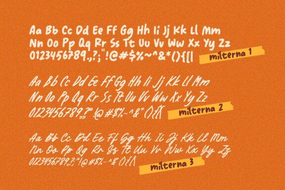 Milterna - Display Font Trio