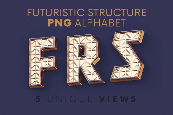 Futuristic Structure - 3D Lettering
