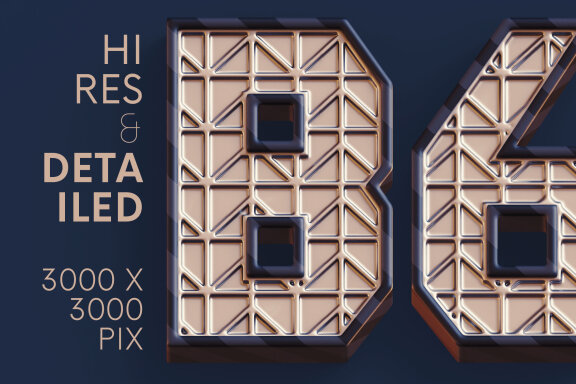 Futuristic Structure - 3D Lettering