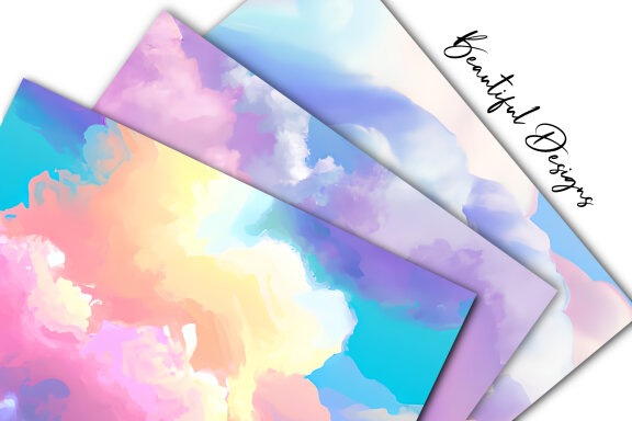 Magical Sky Digital Paper