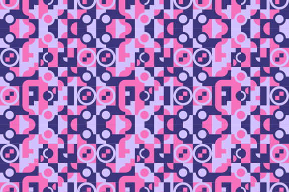 Red Blue Green Abstract geometric pattern