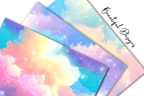 Magical Sky Digital Paper