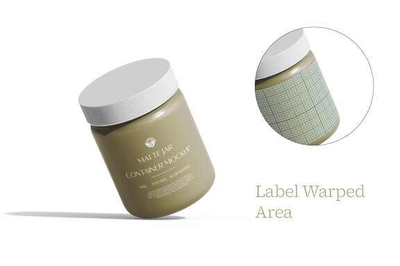Plastic Jar Mockup Under Daylights