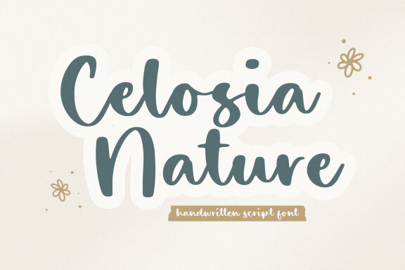 Celosia Nature Handwritten Font