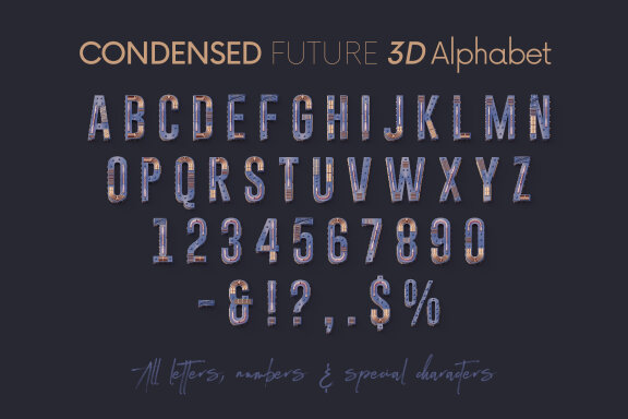 Condensed Future - 3D Lettering