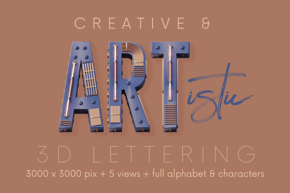Condensed Future - 3D Lettering