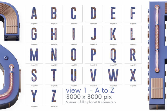 Condensed Future - 3D Lettering
