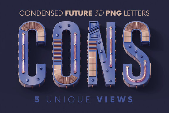 Condensed Future - 3D Lettering