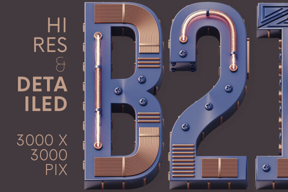 Condensed Future - 3D Lettering