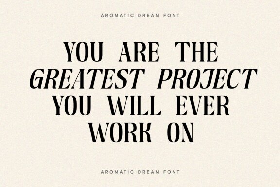 Aromatic Dream - Stylish Display Font