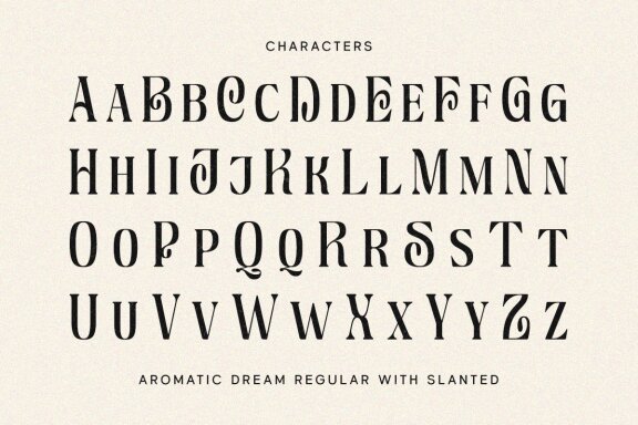 Aromatic Dream - Stylish Display Font