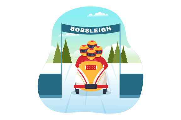 11 Bobsleigh Sport Illustration