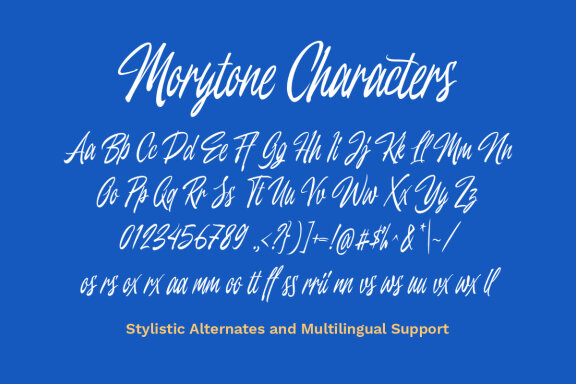 Morytone - Script Font