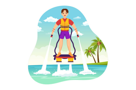 11 Flyboard Sport Illustration