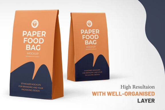 Paper Bag Packaging Mockup
