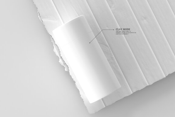 Brown paper tube mock-up