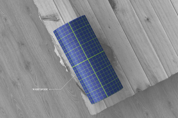 Brown paper tube mock-up