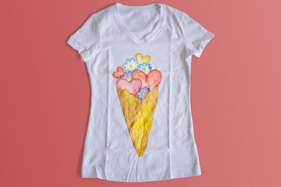 Happy Valentines Day Watercolor Set