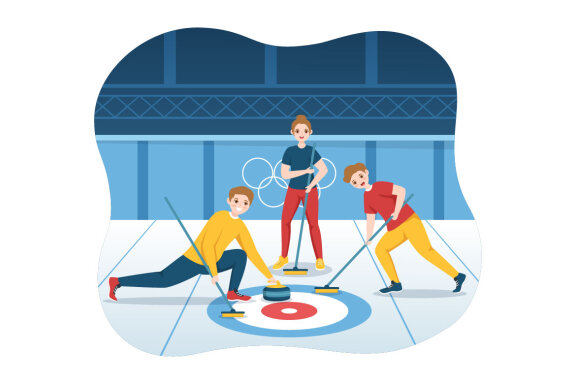 10 Curling Sport Illustration