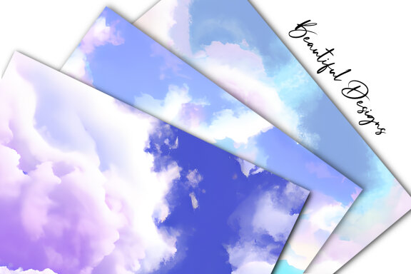 Cotton Candy Cloud 2 Digital Paper