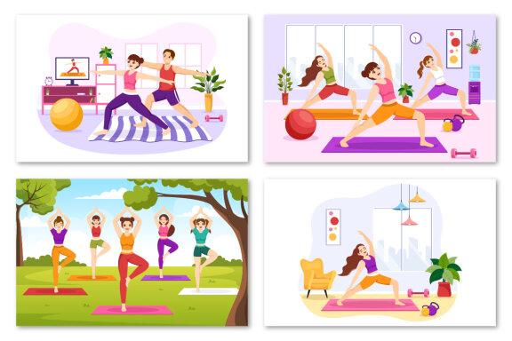 17 Yoga and Meditation Practices Illustration