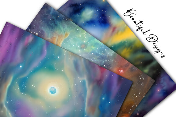Magical Sky Digital Paper