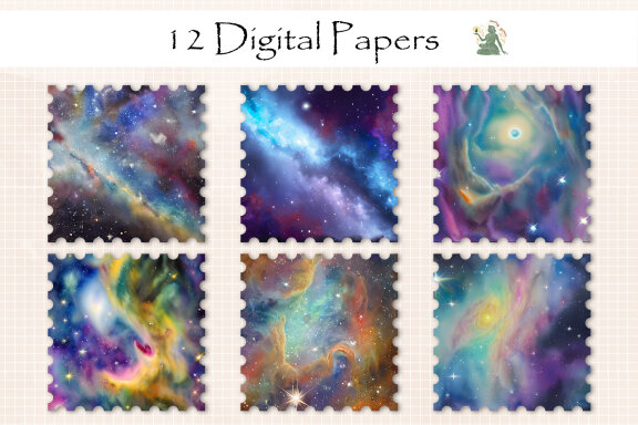 Magical Sky Digital Paper