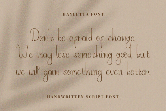 Hayletta Script Fonts