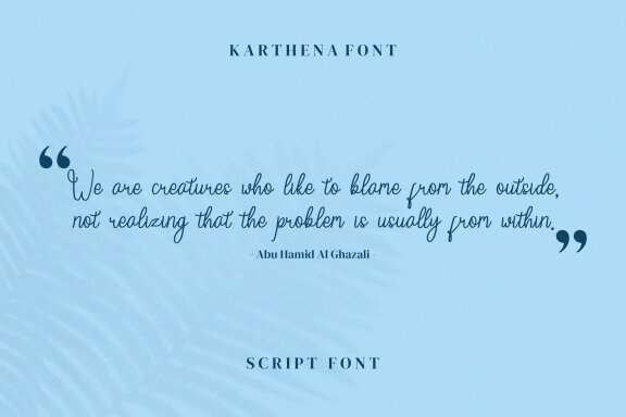 Karthena Script Fonts