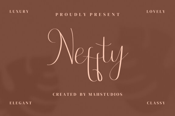 Neffty Scipt Fonts