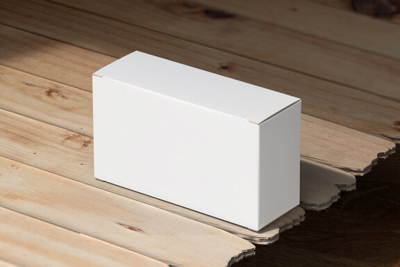 Paper Box Mockup Under Daylight Eco Branding and Packaging