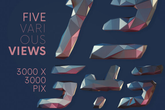 Future Low Poly - 3D Lettering