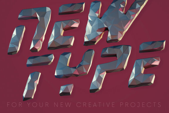 Future Low Poly - 3D Lettering