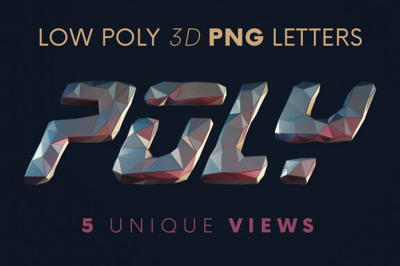 Future Low Poly - 3D Lettering