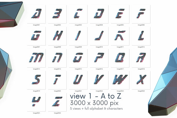 Future Low Poly - 3D Lettering