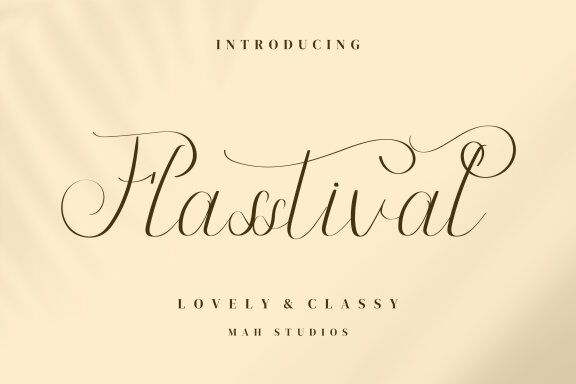Flasstival Script Fonts