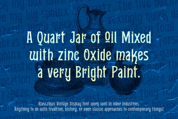 Klasszikus Vintage Font