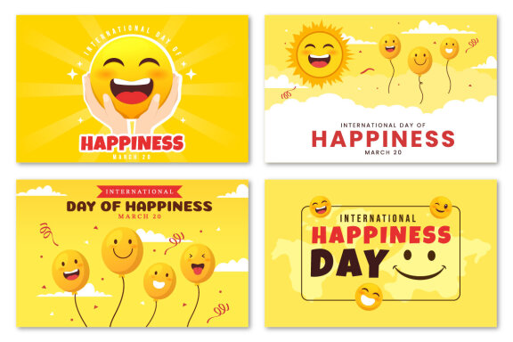 15 World Happiness Day Illustration