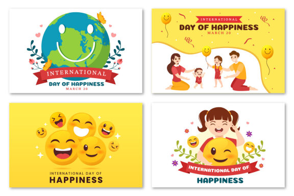 15 World Happiness Day Illustration
