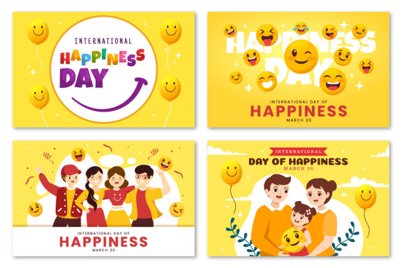 15 World Happiness Day Illustration