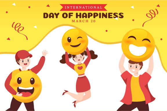 15 World Happiness Day Illustration