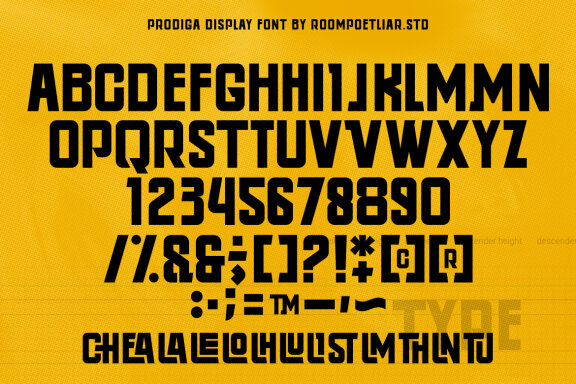 Prodiga Font Display