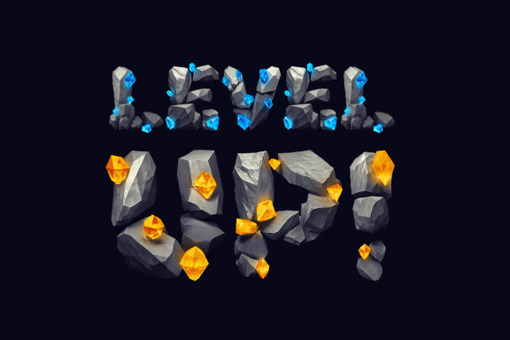 Treasure Gems - Color Bitmap Font